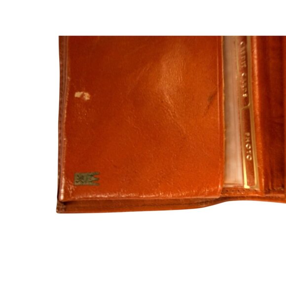 Vintage Royal K Brown Leather & Suede Wallet With Gold Clasp - Picture 3 of 8